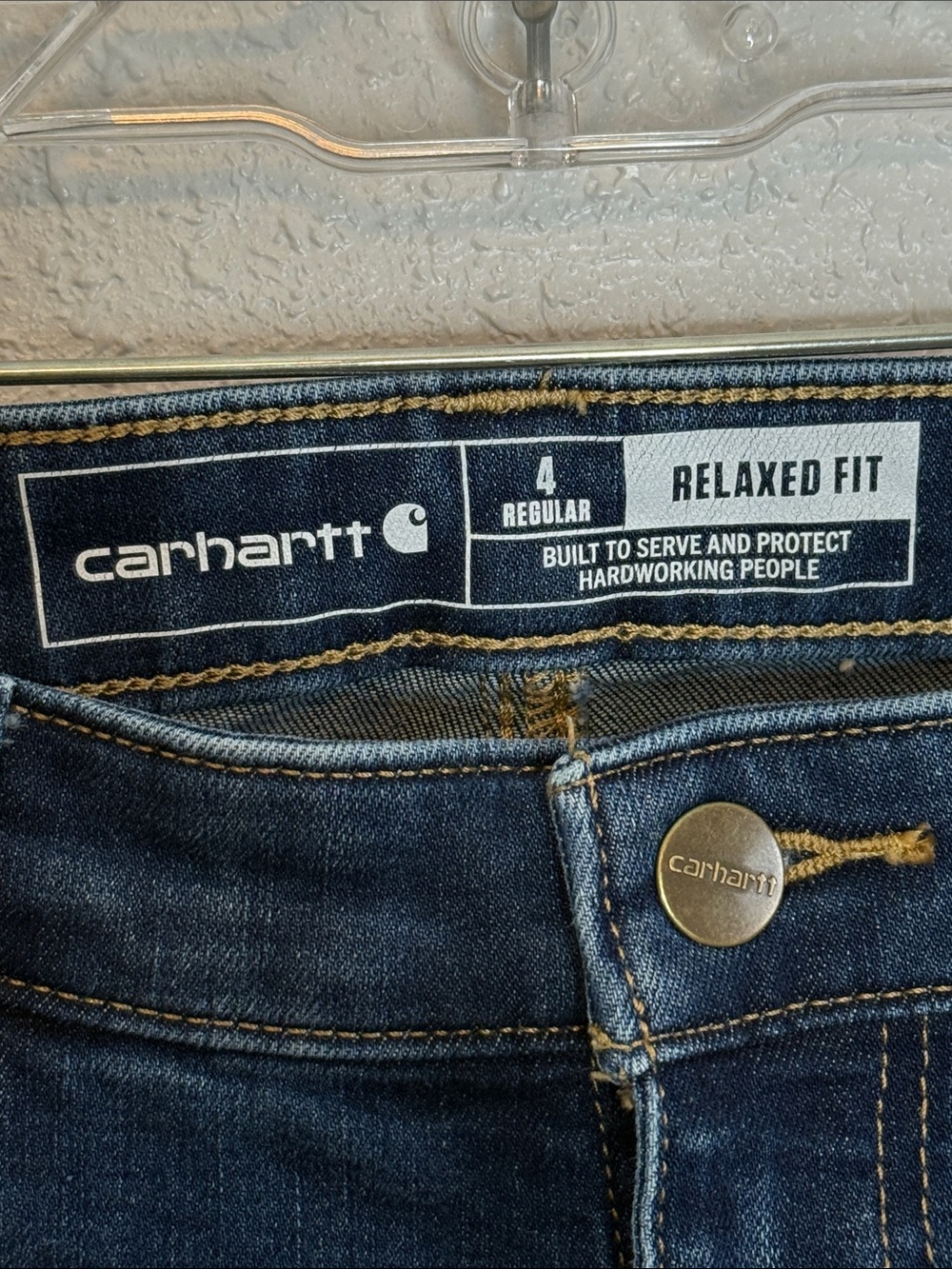 Carhartt Women's BD3915 Rugged Flex Fit Double Front Jeans Size 4 - Picture 2 of 5